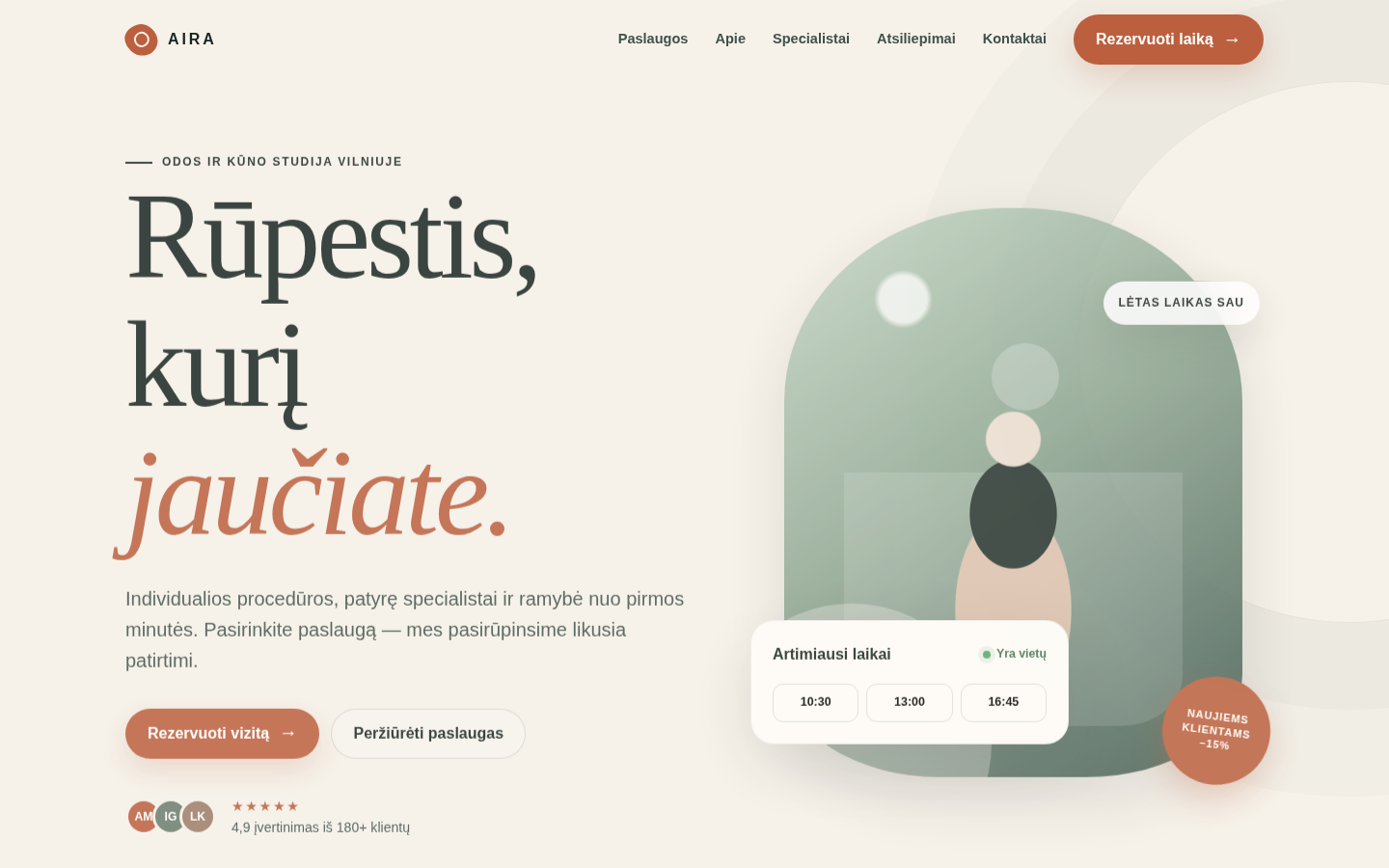 Local Service template preview